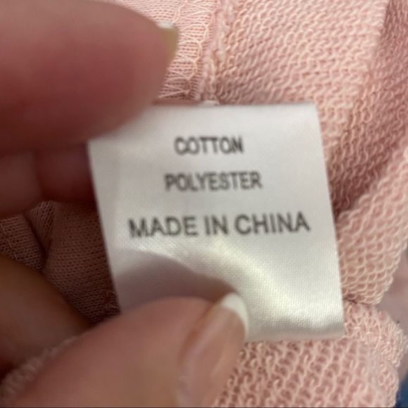 White Fox Boutique Pink Oversized Sweatshirt/Dress Size XS - Picture 5 of 9